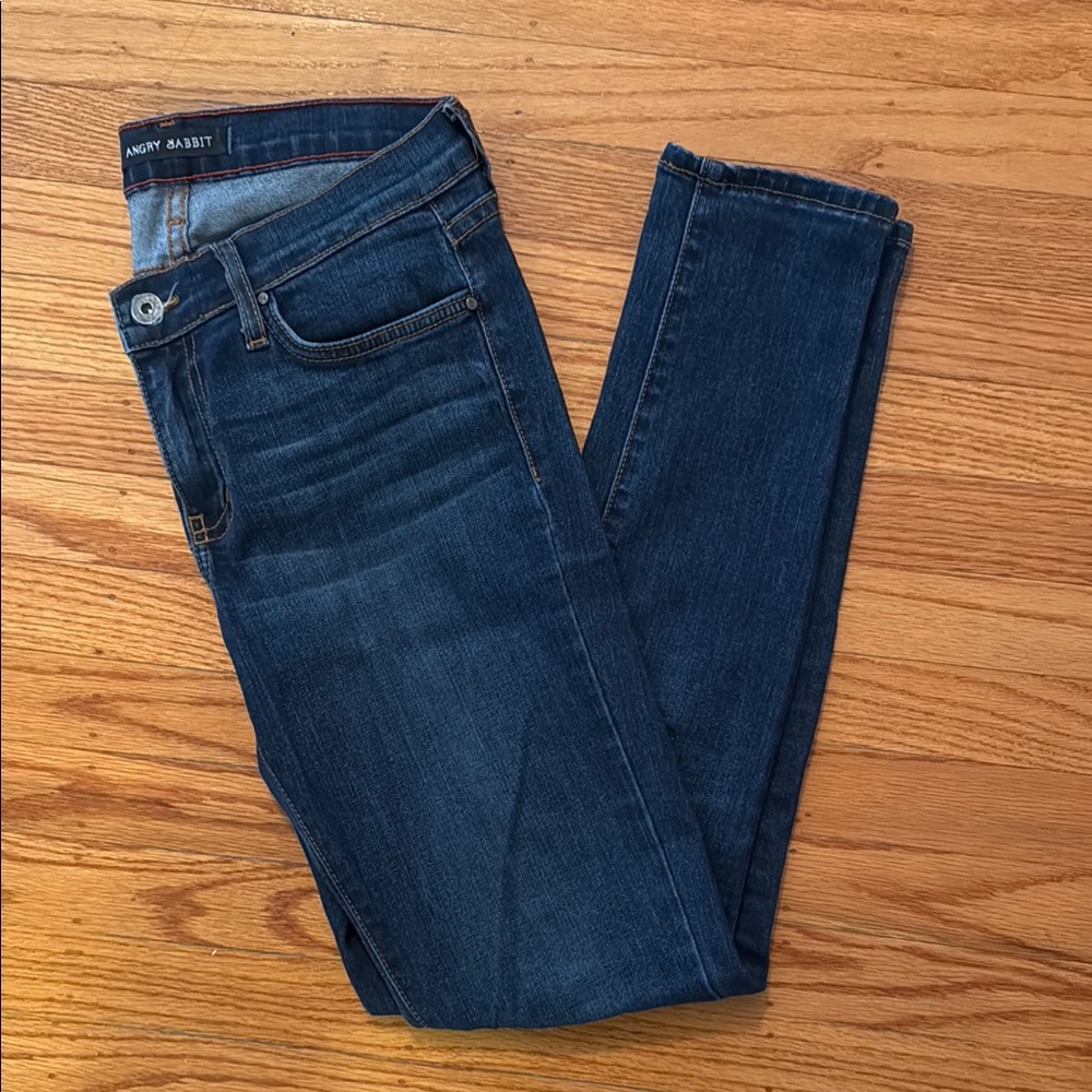 Angry Rabbit Blue Jeans
